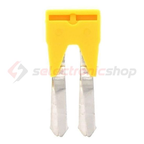 Keresztösszekötő 2,5mm2 sorkapocshoz (SRK,SSL) 2P szigetelt sárga SQI 2,5/2 YE CONTA-CLIP - 17201.8