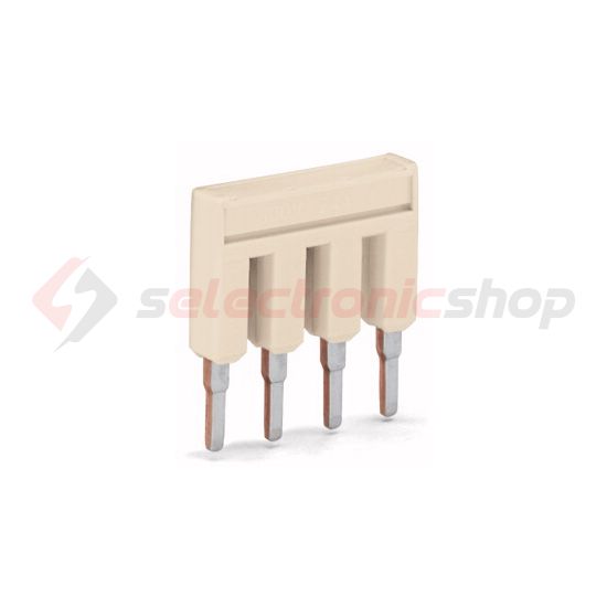 Keresztösszekötő 4mm2 sorkapocshoz (2004-) 5P szigetelt szürke TOPJOB S WAGO - 2004-405