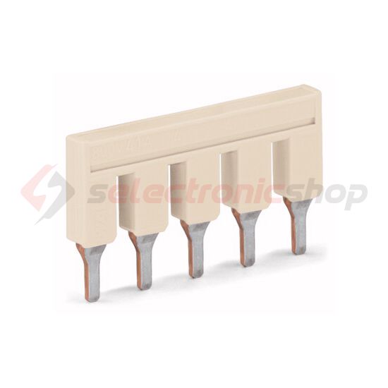 Keresztösszekötő 6mm2 sorkapocshoz (2006-) 5P szigetelt szürke TOPJOB S WAGO - 2006-405