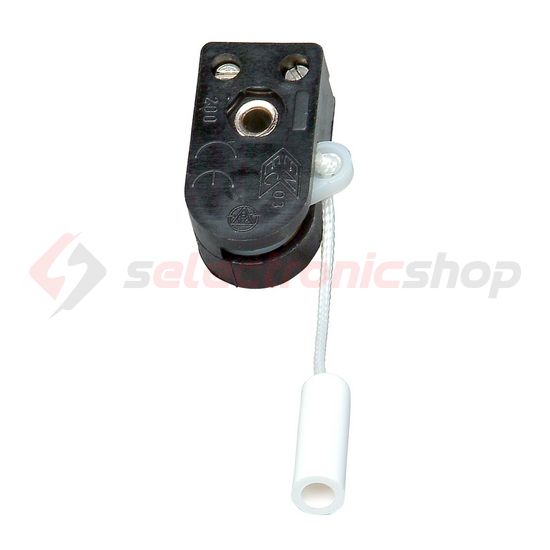 Készülékkapcsoló Be-Ki kapcsoló front-húzózsinóros 1P 2A 250V csavaros csavar Kopp - 191700008