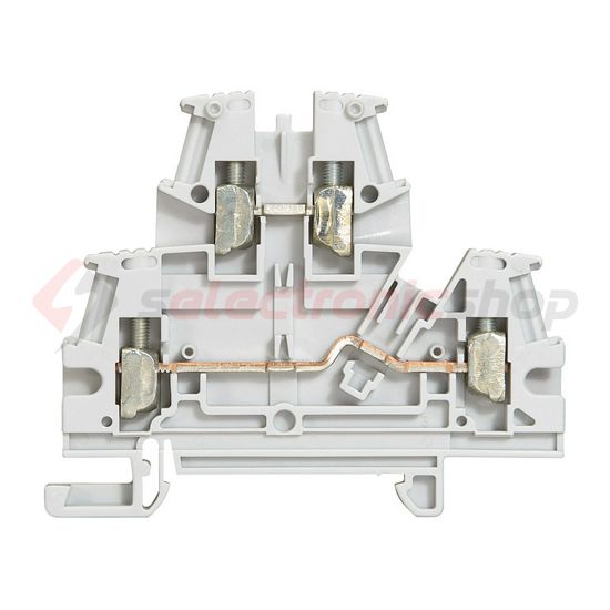 Kétszintes sorkapocs TS35 2-szint 24A 0.25-2.5mm2/érvéghüvely szürke csavaros Viking3 LEGRAND - 037167