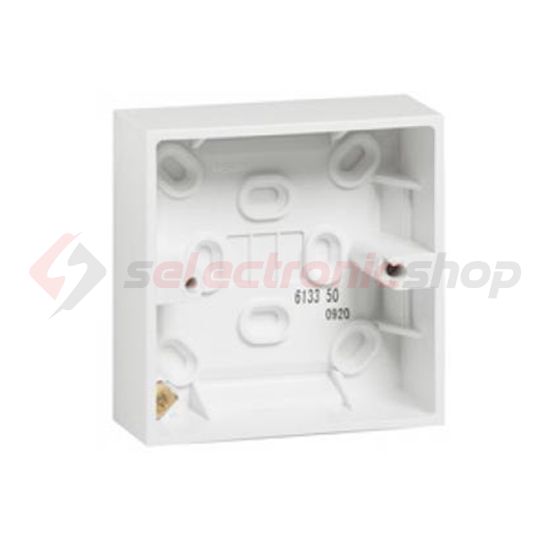 Kiemelődoboz BS 5733 1-es vízszintes és függőleges fehér műanyag LEGRAND - 613350