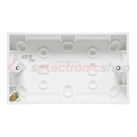 Kiemelődoboz BS 5733 2-es vízszintes és függőleges fehér műanyag LEGRAND - 613351