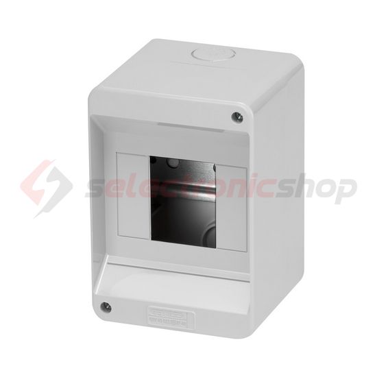 Kiselosztó ajtó nélkül műanyag 1x 4M falonkívüli szürke IP40 kivágott 40CDK GEWISS - GW40023
