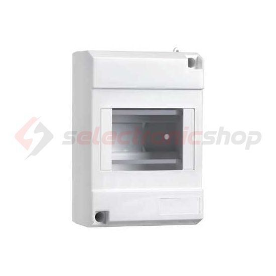 Kiselosztó műanyag 1x 4M falonkívüli fehér IP30 fedél Micro Pragma Schneider - 10206