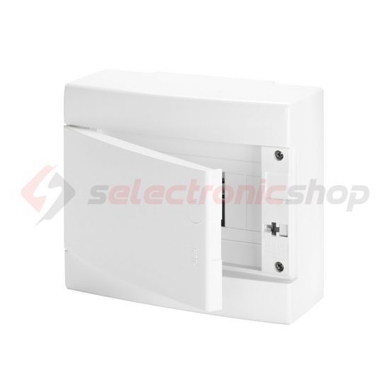 Kiselosztó PE/N műanyag 1x 8M falonkívüli fehér IP40 teli ajtó 40CD GEWISS - GW40063BS