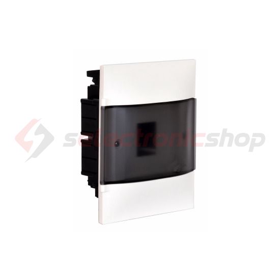 Kiselosztó PE/N-sín 40A műanyag 1x 4M süllyesztett fehér IP40 átlátszó ajtó PractiboxS LEGRAND - 134154