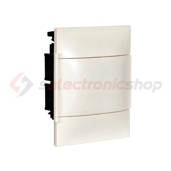 Kiselosztó PE/N-sín 63A műanyag 1x 8M üreges falba fehér IP40 ajtó PractiboxS LEGRAND - 134168