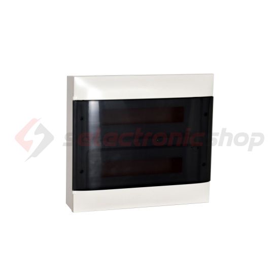 Kiselosztó PE/N-sín 90A műanyag 2x 18M falonkívüli fehér IP40 átlátszó ajtó PractiboxS LEGRAND - 137217