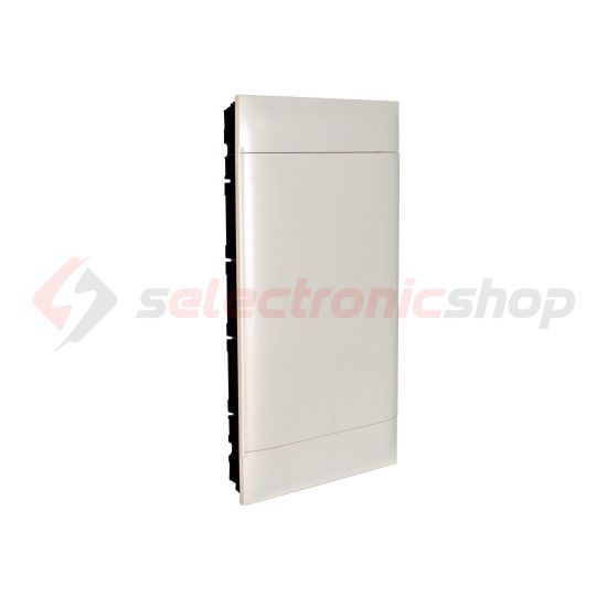 Kiselosztó PE/N-sín 90A műanyag 3x 12M üreges falba fehér IP40 ajtó PractiboxS LEGRAND - 135163