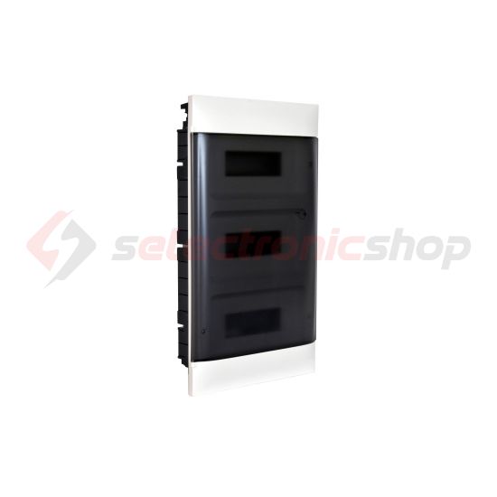 Kiselosztó PE/N-sín 90A műanyag 3x 12M üreges falba fehér IP40 átlátszó ajtó PractiboxS LEGRAND - 135173