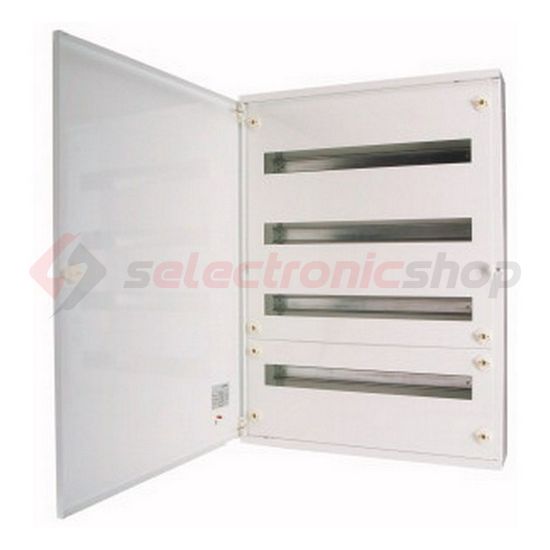 Kiselosztó PE/N-sínnel acél 4x 24M falonkívüli fehér IP30 teli ajtó BF-O-4/96-C EATON - 283032