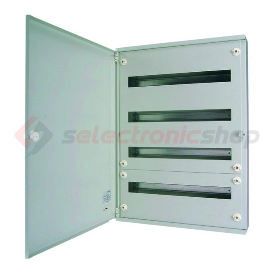 Kiselosztó PE/N-sínnel acél 4x 24M falonkívüli szürke IP30 teli ajtó BF-O-4/96-G-C EATON - 283045