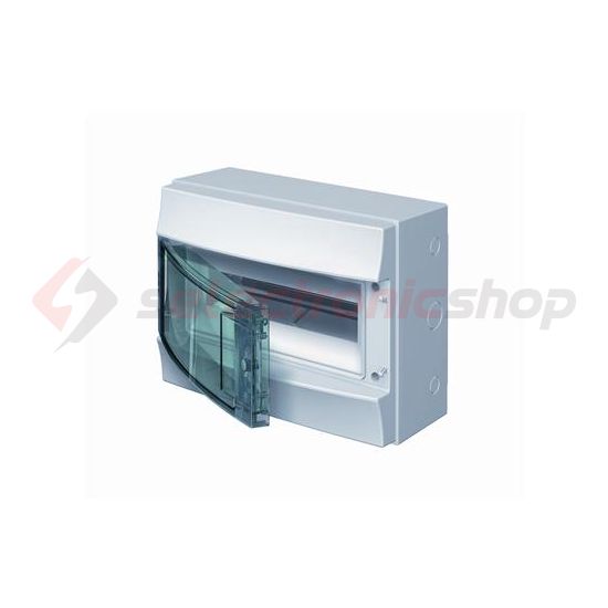 Kiselosztó PE/N-sínnel műanyag 1x 12M falonkívüli szürke IP65 átlátszó ajtó Mistral 65P12X12A ABB - 1SLM006501A1202