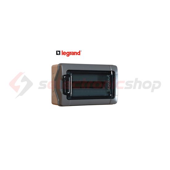 Kiselosztó PE/N-sínnel műanyag 1x 18M falonkívüli szürke IP65 zárt-fedél ajtó Plexo LEGRAND - 601985