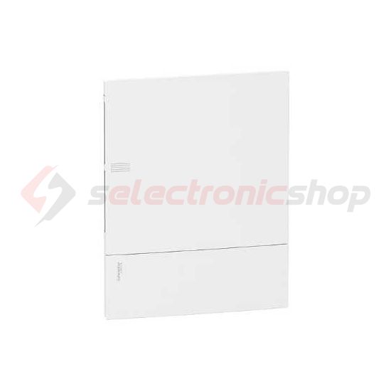 Kiselosztó PE/N-sínnel műanyag 2x 12M süllyesztett fehér IP40 ajtó Mini Pragma Schneider - MIP22212