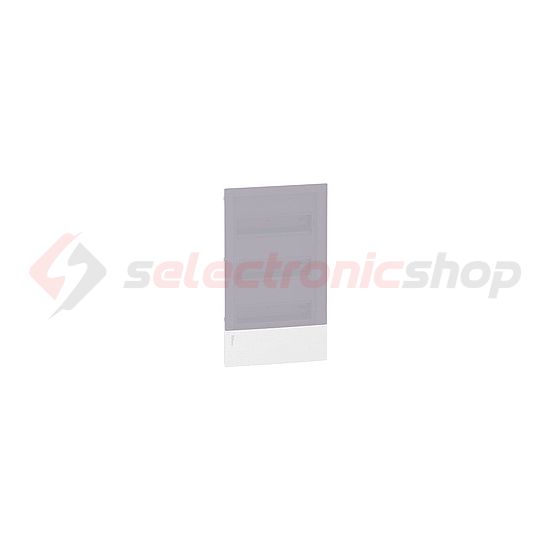 Kiselosztó PE/N-sínnel műanyag 3x 12M süllyesztett fehér IP40 átlátszó ajtó Mini Pragma Schneider - MIP22312T