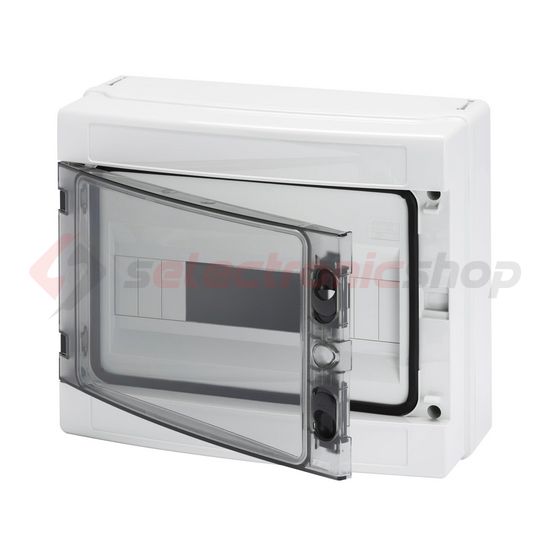 Kiselosztó PE/N UV-álló DC1000V 1x 12M falonkívüli szürke IP65 átlátszó kivágott 40CDK GEWISS - GW40103BS