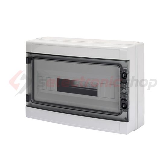 Kiselosztó PE/N UV-álló DC1000V 1x 18M falonkívüli szürke IP65 átlátszó kivágott 40CDK GEWISS - GW40106BS