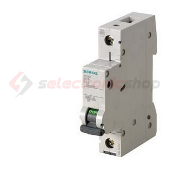 Kismegszakító 1P 25A C-jelleg 400V AC 6kA/60898 6kA/60947 SENTRON SIEMENS - 5SL6125-7