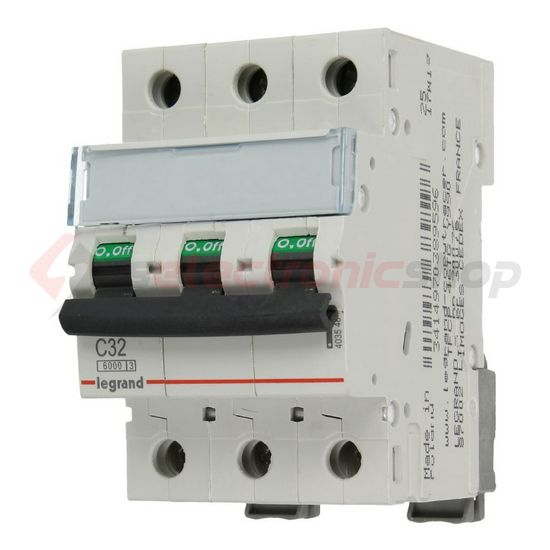 Kismegszakító 3P 32A C-jelleg 400V AC 6kA/60898 TX3 LEGRAND - 403548