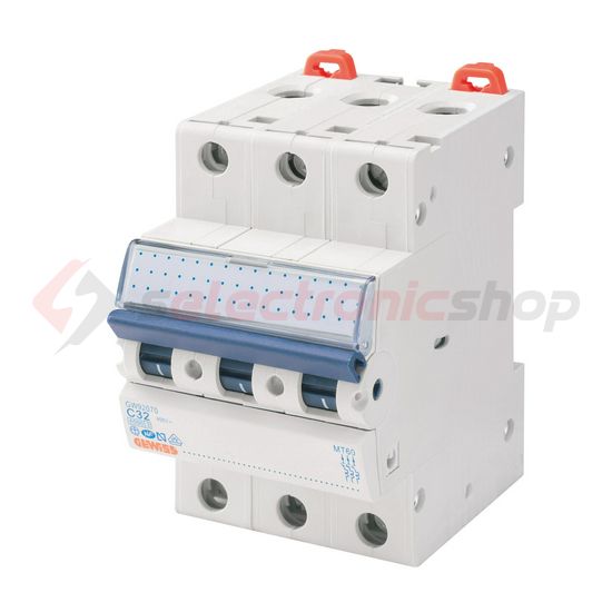 Kismegszakító 3P 63A C-jelleg 400V AC 6kA/60898 10kA/60947 MT60 GEWISS - GW92073