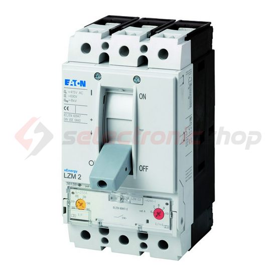 Kompakt megszakító berendezés/kábelvédő 3P fix 200A 160-200A-hő 36kA 690V LZMC2-A200-I EATON - 111939