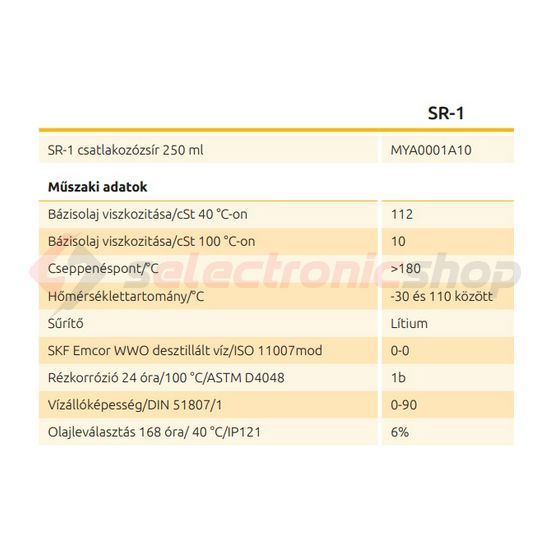 Kontakt zsír lítiummal lítium kenőanyag tubus-ban 250ml SR1 MOREK - MYA0001A10