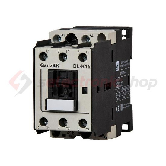 Kontaktor (mágnesk) 15kW/400VAC-3 3Z 230V50Hz csavaros 54A/AC-1/400V DIL-K15 Ganz KK - 530-0002-350-DL