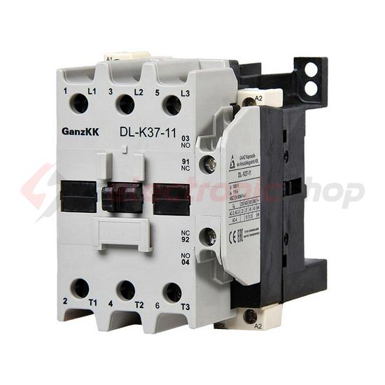 Kontaktor (mágnesk) 37kW/400VAC-3 3Z 230V50Hz 1z 1ny csavaros 85A/AC-1/400V DIL-K37X-11 Ganz KK - 200-4513-650-DL