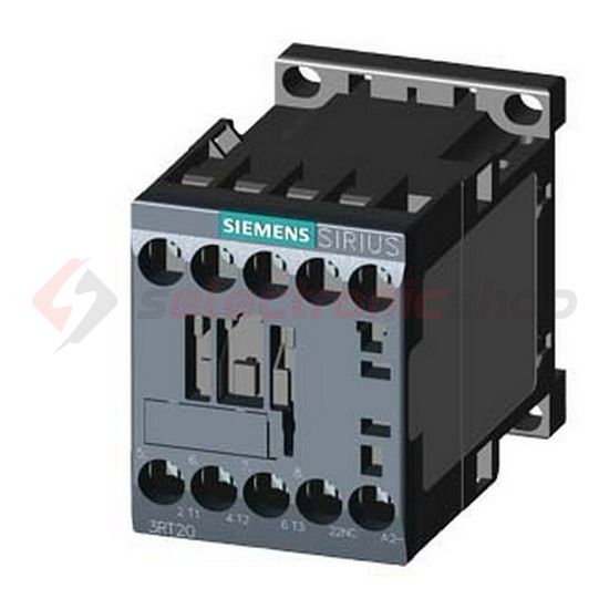 Kontaktor (mágnesk) 4kW/400VAC-3 3Z 24VDC 1ny csavaros 22A/AC-1/400V SIRIUS SIEMENS - 3RT2016-1BB42