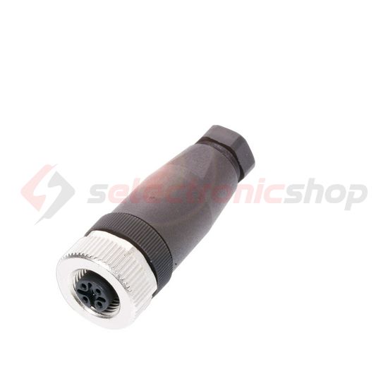 Köralakú ipari csatlakozó anya lengő 5-pólusú hüvely 4A 125V M435-0000-1A-000-41X575-000 Balluff - BCC06ZF