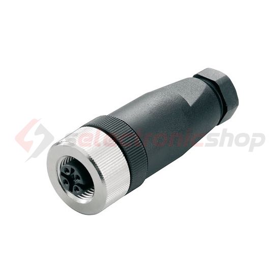 Köralakú ipari csatlakozó anya lengő M12-aljzat Cat5 hüvely 0.75mm2/ SAIB-5/7 Weidmüller - 9457250000