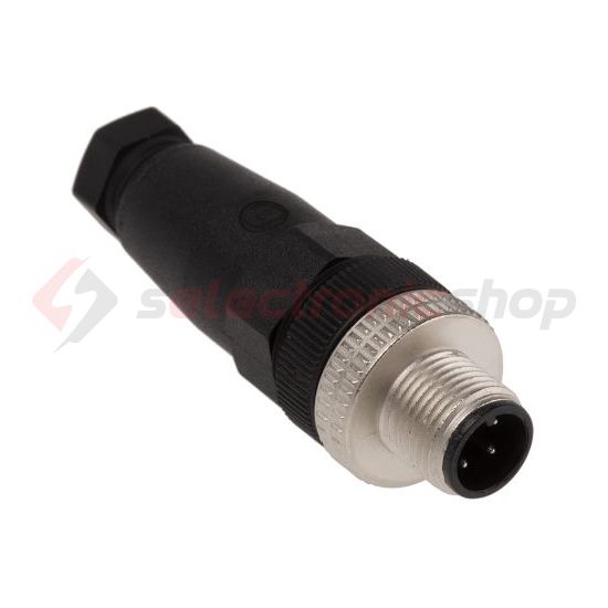 Köralakú ipari csatlakozó apa lengő 4-pólusú csapos 4A 250V egyenes IP67 ELST 4012 PG7 HIRSCHMANN - 933098-100