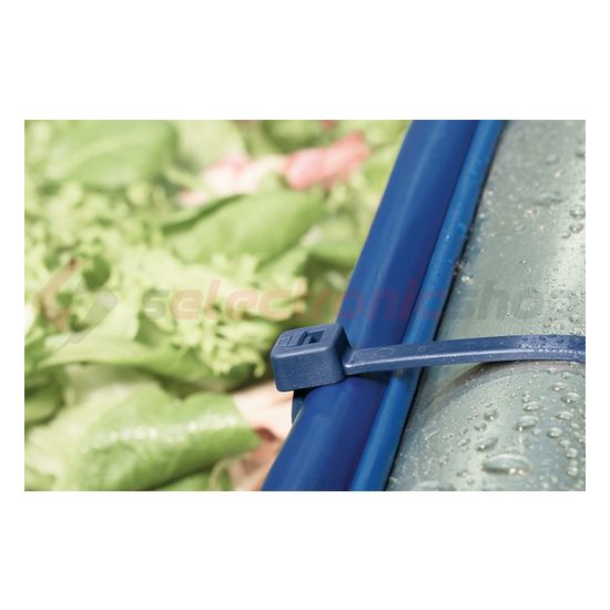 Kötegelő detektálható 202mm x 4.6mm kék műanyag fémpigmentekkel MCT50R Hellermann Tyton - 111-00830