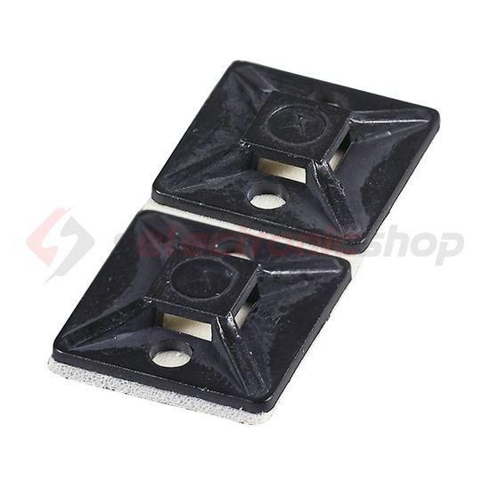 Kötegelő talp öntapadós és csavarozható 19x19x3,6 mm négy oldalt fűzhető  Haupa - 262161