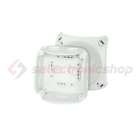 Kötődoboz falonkívüli 104mmx 104mmx 70mm szürke műanyag IP66 8 DK 0400 GZ Hensel - 62000150