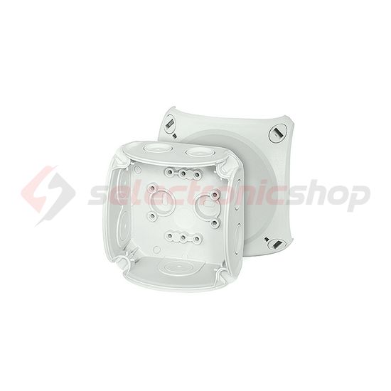 Kötődoboz falonkívüli 93mmx 93mmx 62mm szürke műanyag IP66 8 DK 0200 GZ Hensel - 62000147