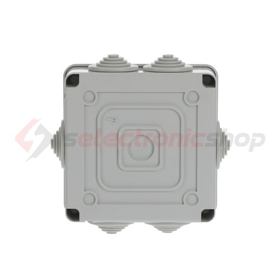 Kötődoboz falonkívüli műanyag 100mm x 100mm 50mm szürke teli fedél-fedél IP55 System Pro E ABB - M008160000