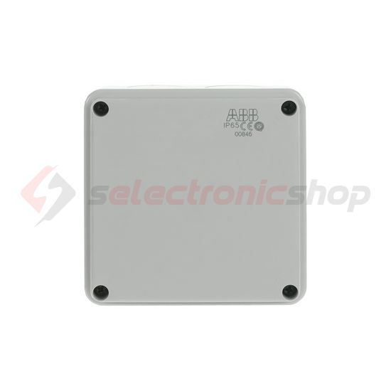 Kötődoboz falonkívüli műanyag 100mm x 100mm 50mm szürke teli fedél-fedél IP55 System Pro E ABB - M008460000