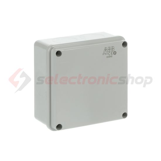 Kötődoboz falonkívüli műanyag 100mm x 100mm 50mm szürke teli fedél-fedél IP55 System Pro E ABB - M008460000