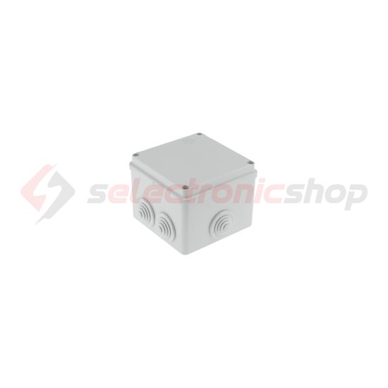 Kötődoboz falonkívüli műanyag 100mm x 100mm 80mm szürke teli fedél-fedél IP55 System Pro E ABB - M008210000