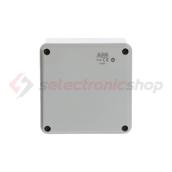 Kötődoboz falonkívüli műanyag 100mm x 100mm 80mm szürke teli fedél-fedél IP55 System Pro E ABB - M008510000