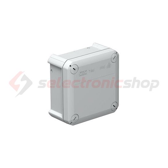 Kötődoboz falonkívüli műanyag 114mm x 114mm 57mm szürke IP66 T 60 OE OBO-BETTERMANN - 2007239