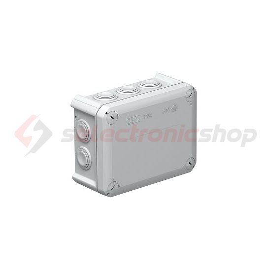 Kötődoboz falonkívüli műanyag 116mm x 150mm 67mm szürke IP66 T 100 OBO-BETTERMANN - 2007077