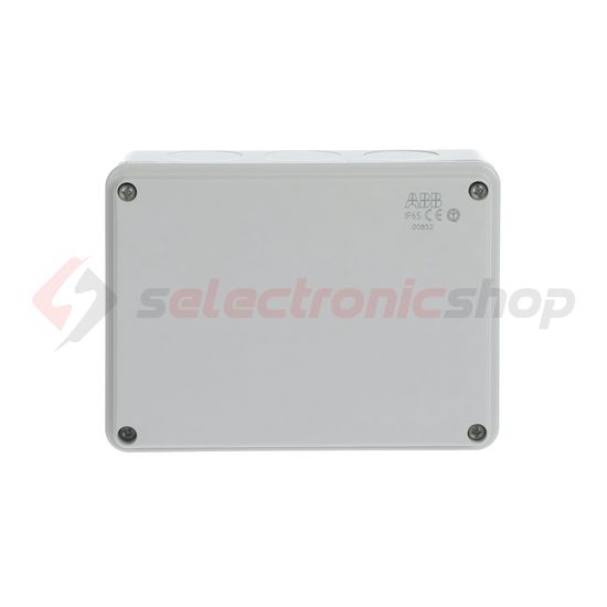Kötődoboz falonkívüli műanyag 153mm x 110mm 66mm szürke teli fedél-fedél IP55 System Pro E ABB - M008520000