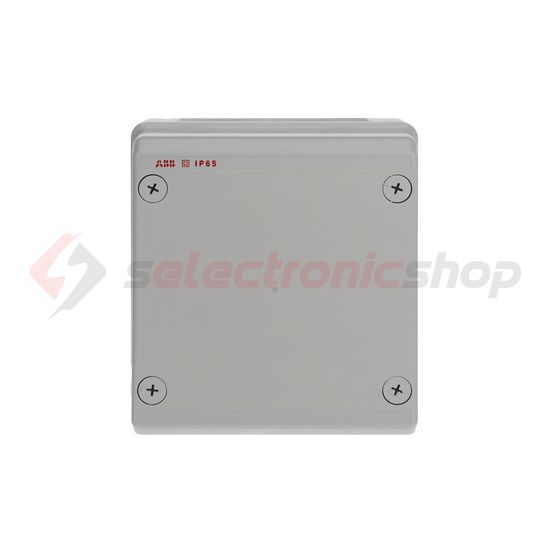 Kötődoboz falonkívüli műanyag 205mm x 220mm 140mm szürke teli fedél-fedél IP65 System Pro E ABB - M128080020