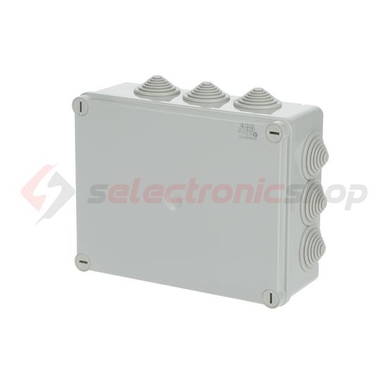 Kötődoboz falonkívüli műanyag 220mm x 170mm 80mm szürke teli fedél-fedél IP55 System Pro E ABB - 1SL0826A00