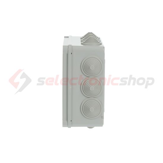 Kötődoboz falonkívüli műanyag 220mm x 170mm 80mm szürke teli fedél-fedél IP55 System Pro E ABB - 1SL0826A00