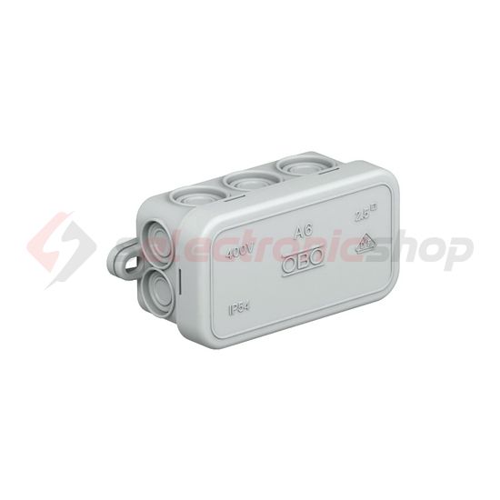 Kötődoboz falonkívüli műanyag 43mm x 80mm 36mm szürke IP55 A 6 OBO-BETTERMANN - 2000001